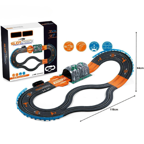 Powerdrive 1:43 Racing Track Set With Remote Control