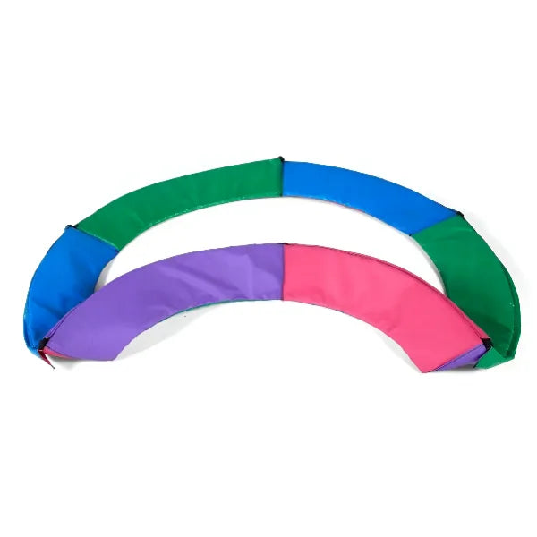 Plum 6Ft Junior Plus Springsafe Tramp & Enclosure - Blue/Green & Pink/Purple alternate