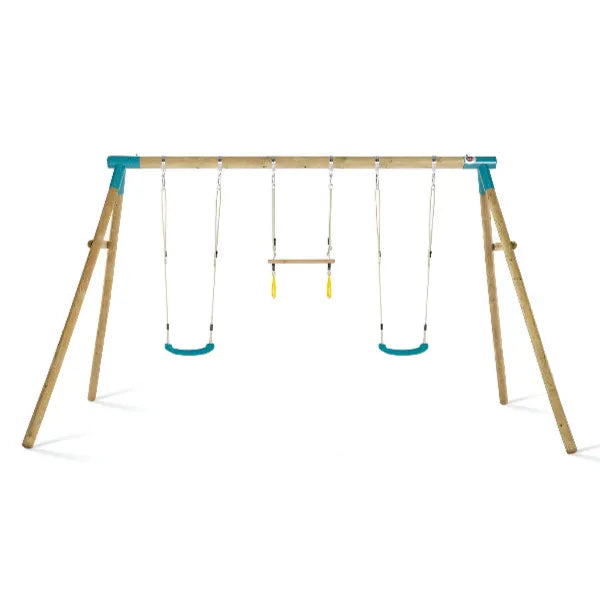 Plum Mangabey Wooden Swing Set