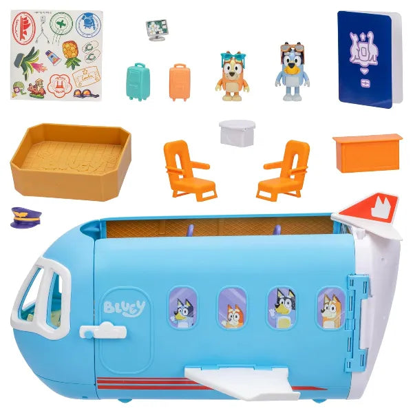 Bluey 3-in-1 Transforming Plane Playset – Plane to Resort & Boat Toys for Kids alternate