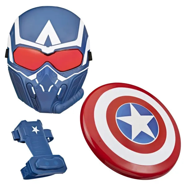 Marvel Captain America Brave New World Role-Play Bundle – Mask, Shield & Gauntlet, Super Hero Toy Set alternate