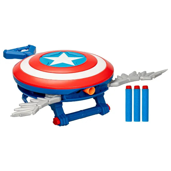 Marvel Studios Captain America Brave New World – Nerf Skyshot Shield Blaster Roleplay Toy alternate