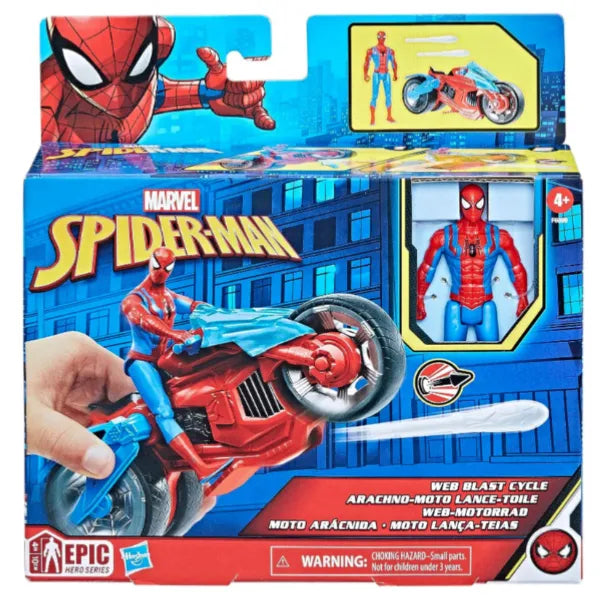 MARVEL Spider-Man 4-Inch Action Figure with Vehicle Playset Collectibles Toys