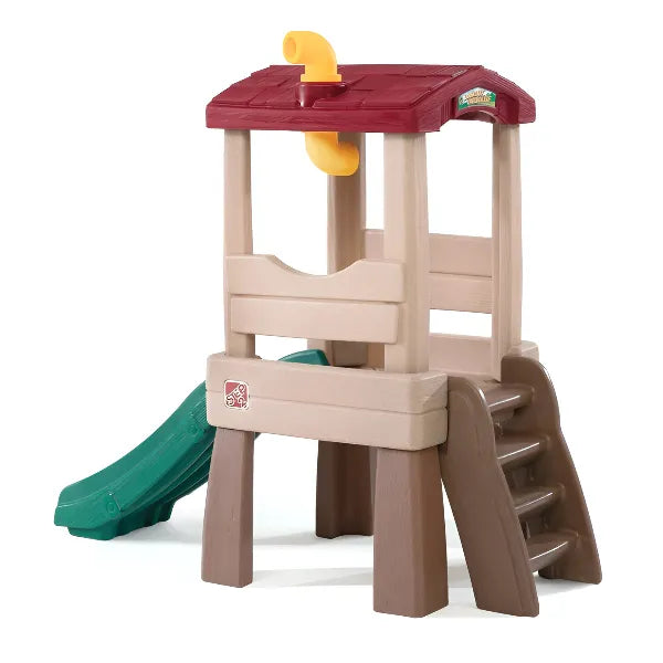 بيت الشجرة والزلاقة الخارجي للأطفال Naturally Playful Lookout Treehouse من Step2