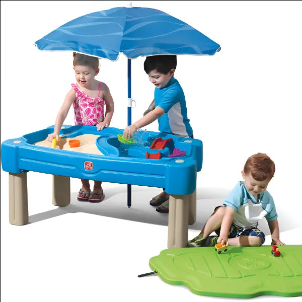 Step2 Cascading Cove Sand and Water Table Kids Activity Sensory Playset