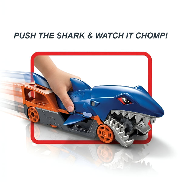Hot Wheels Shark Chomp Transport Playset With Interactive Shark Action, Vehicle Storage & Included Shark Bite Car alternate