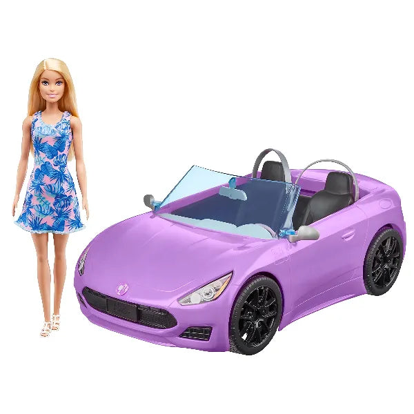 Barbie Glam Convertible Vehicle with Doll alternate
