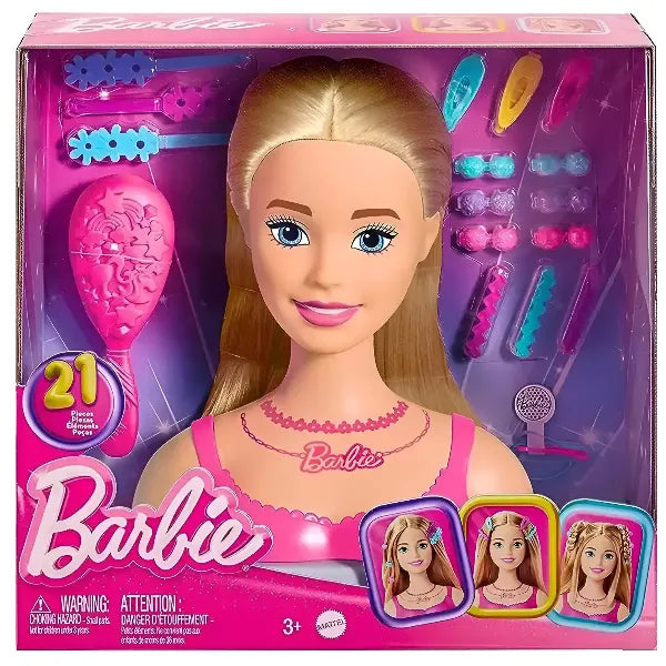 Barbie® Blonde Styling Head -Value Styling Doll for Hair Play and Creativity