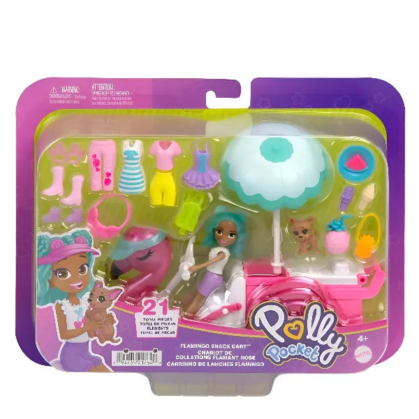Polly Pocket Flamingo Moped Playset for Girls