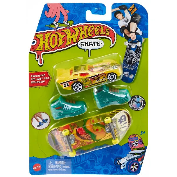 Hot Wheels Fingerboard Set with Die-Cast Car