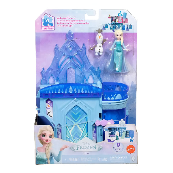 Disney Frozen Elsa Ice Palace Playset With Small Elsa Doll, Olaf, Snowgies & Portable Storytelling Adventure Set For Kids