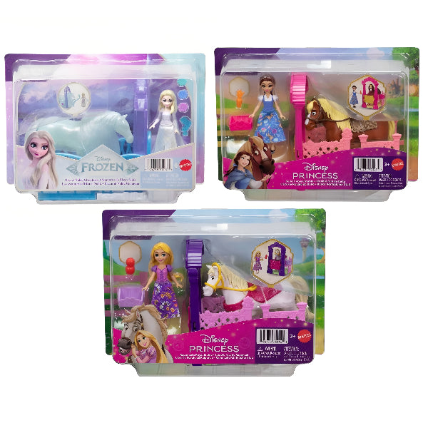 Disney Princess Storytime Stackers Mini Princess Doll & Horse Playset Assortment – Single Piece Set With Portable Storytelling Adventure For Kids