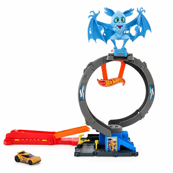 Hot Wheels City Bat Loop Attack Playset With 1:64 Scale Toy Car – Inspired By Let’S Race alternate