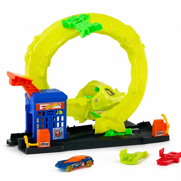 Hot Wheels City Snake Spiral Attack Playset With 1:64 Scale Toy Car alternate