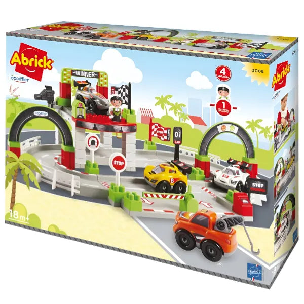 Ecoiffier Grand Prix Circuit with 1 Character and 4 Playset Vehicles