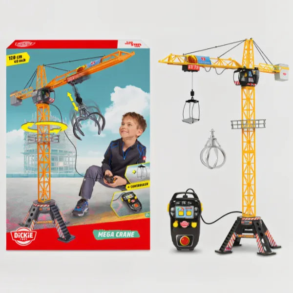 Dickie Toys Mega Crane Toy  Playset-120 Cm