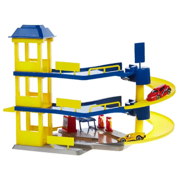 Dickie Toys Toys Parking Station Playset Includes 2 Cars For Kids alternate
