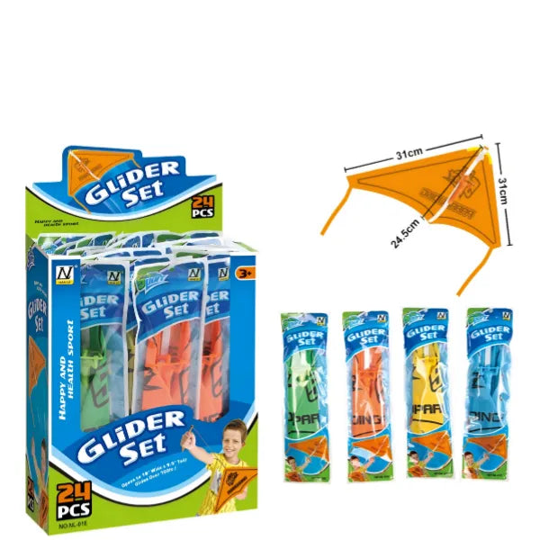Kids Flaying Glider Airplane Tangle-kites-1 Pieces Set