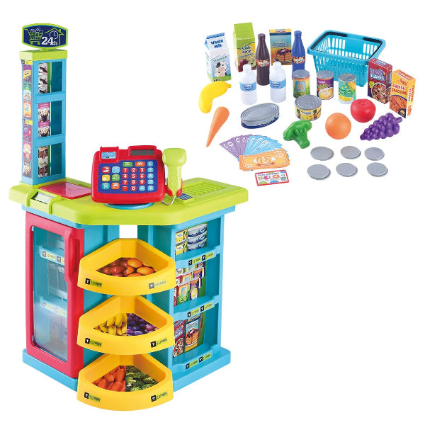 Playgo Grocery Store Playset – 64Pcs