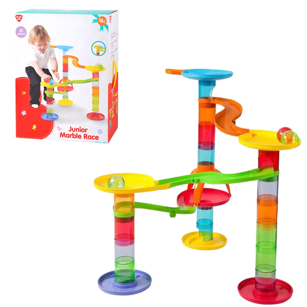 Playgo Junior Marble Race Game Set 31Pcs