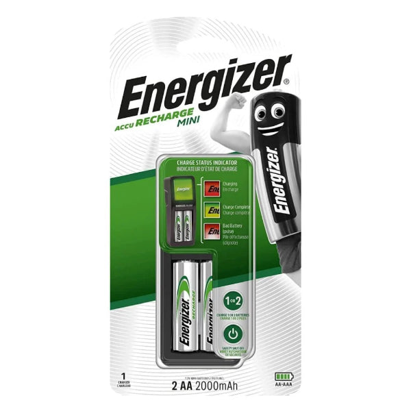 Energizer Aa Battery Charger With 2 Ports – Compact & Efficient