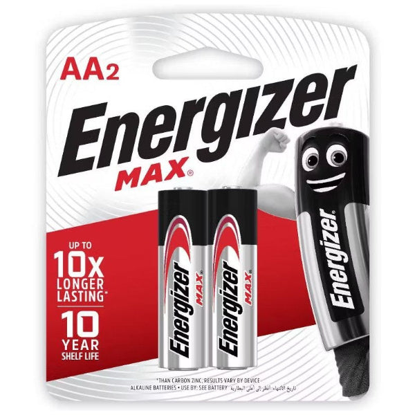 Energizer Max Aa Alkaline Batteries – Pack Of 2