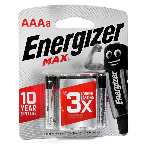 Energizer Max Triple A Batteries – Pack Of 8