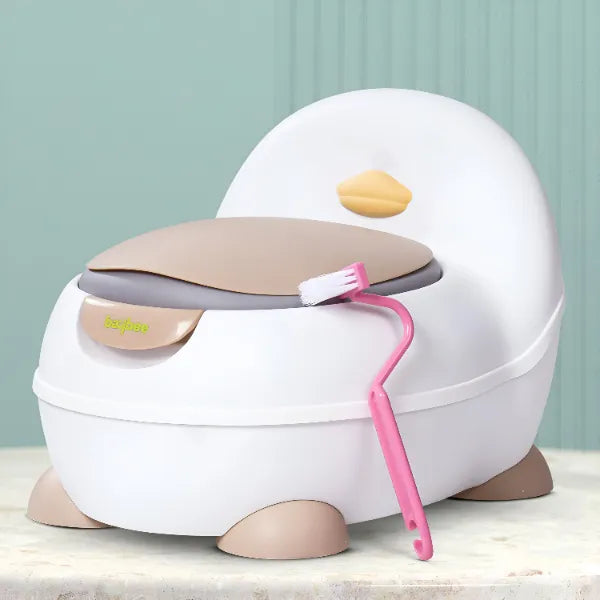 Baybee Ducky Potty Seat Western Toilet Kids And Babies-White Pink