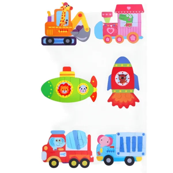 My First 6 In 1 Jigsaw Puzzle Vehicles alternate