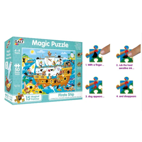 Galt Magic Puzzle - Pirate Ship, Magic Jigsaw Puzzle alternate