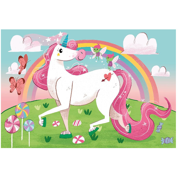 Clementoni I Believe In Unicorns Kids Puzzle – 104 Pieces alternate
