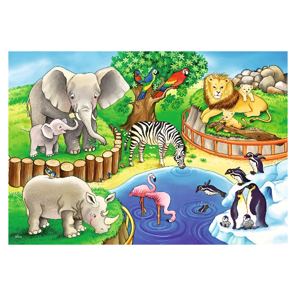Ravensburger Animals In The Zoo Jigsaw Puzzle Game – 2 X 12 Piece alternate