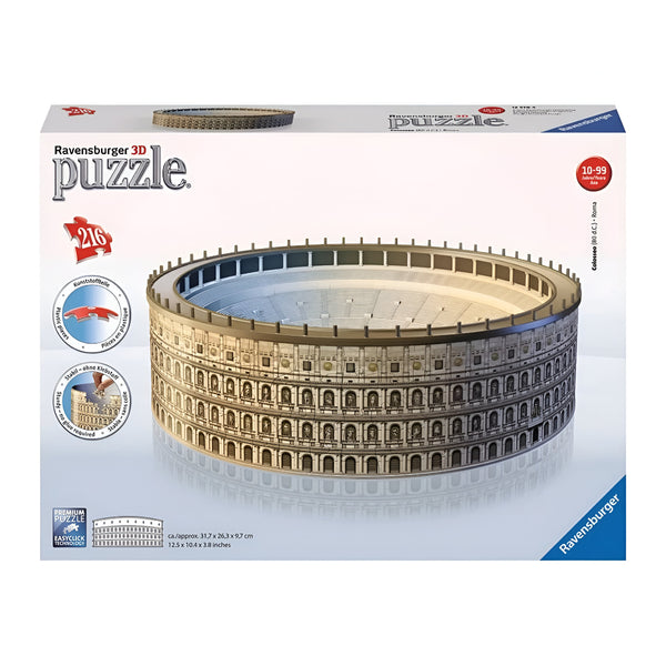 Ravensburger Colosseum In Rome At Night 3D Puzzle Game – 216 Piece