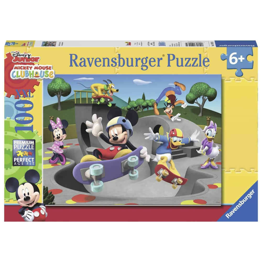 Ravensburger Mickey & Minnie Skate Park Adventure Jigsaw Puzzle Game – 100 Piece