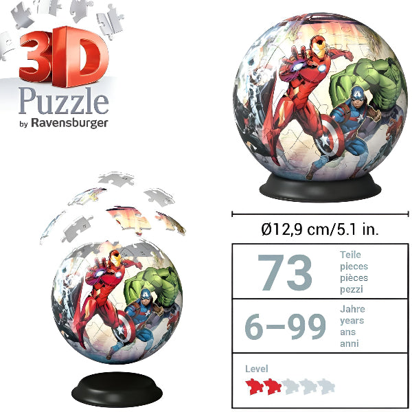 Ravensburger Marvel Avengers 3D Puzzle Game – 72 Pieces alternate