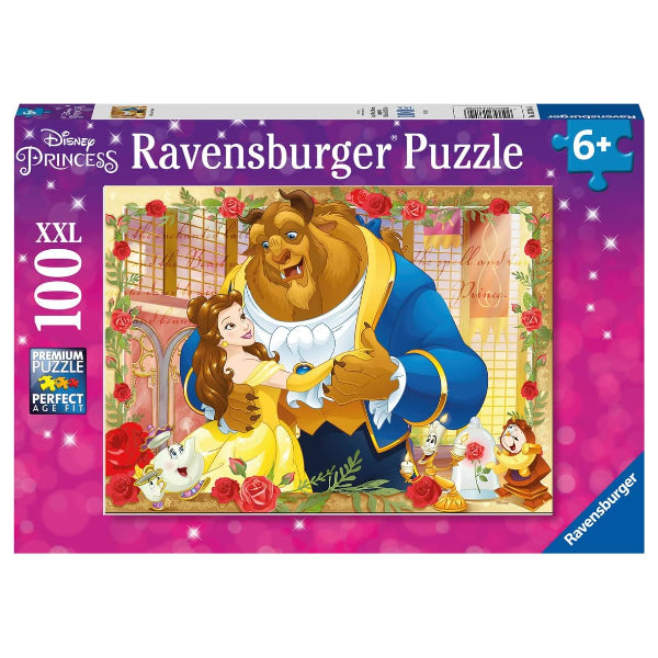 Ravensburger Disney Princess Belle & Beast Puzzle Game – 100 Piece Xxl