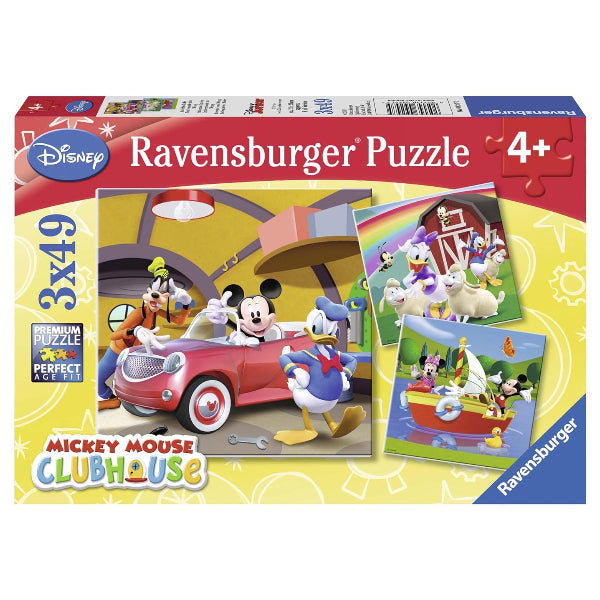 Ravensburger Disney Mickey Mouse Clubhouse Jigsaw Puzzle Game – 3X49 Piece