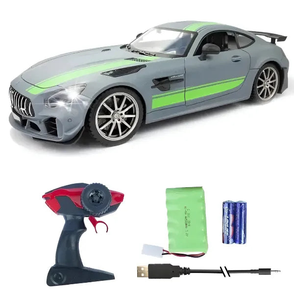 سيارة مرسيدس-AMG GTR تعمل بالتحكم عن بعد - رمادي (RCAM119)