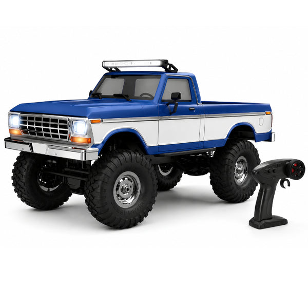 Remote Control 1:16 Scale Climbing Pickup Truck With LED Lights 6+ Years - Blue & White