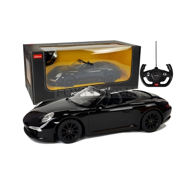 Rastar  Porche 911 Carrera  Cabriolet Remote Control Car-Cabriolet-  Electric Sport Hobby Racing Car-Scale 1:12 - Black
