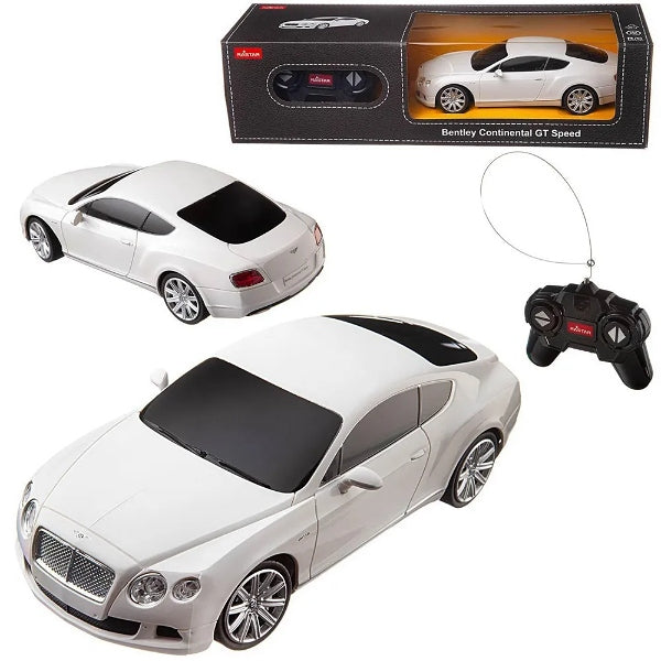 Rastar Bentley Continental Gt Speed Remote Control Car- 1:24 Scale-White