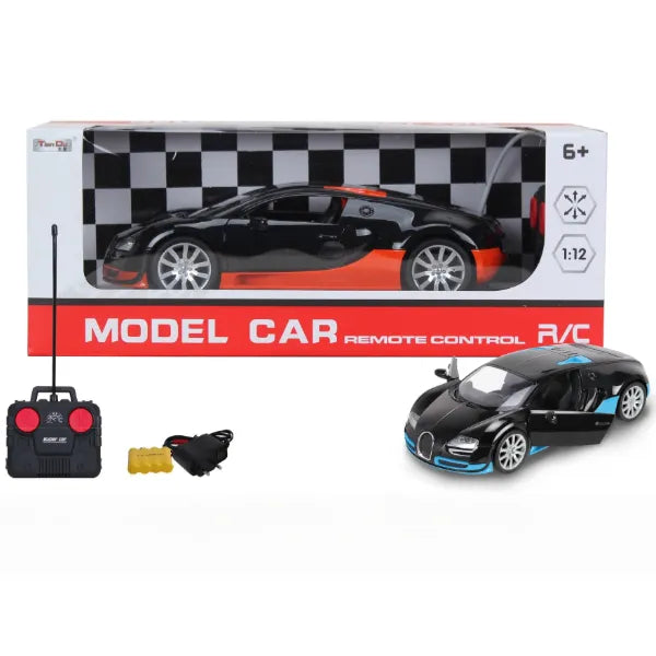 Model Car:Bugatti 1:12 Full-Function Remote Control Car with Charger-Assorted Colors