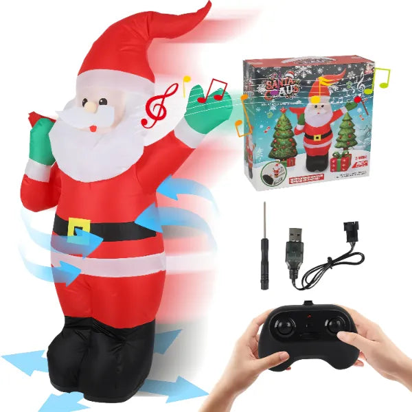 Remote Control Inflatable Santa Claus with Wheels