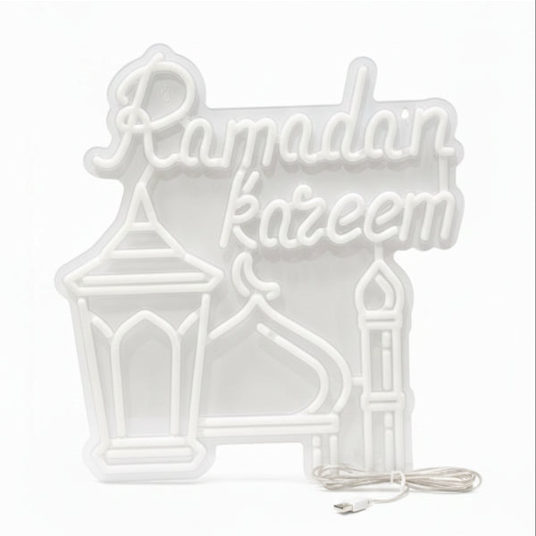 Ramadan Kareem Led Neon Sign – Decorative Wall Light Usb Powered