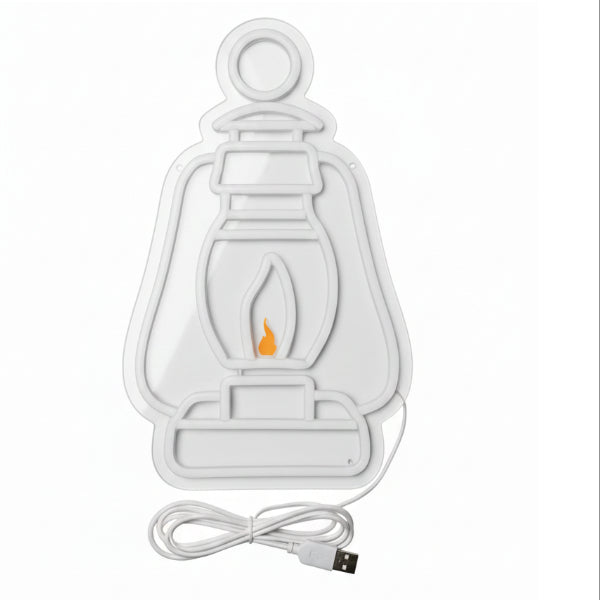 Ramadan Kareem Vintage Led Lantern – Decorative Wall Light Usb Powered With Hanging Chain