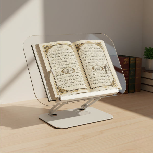 Adjustable Multipurpose Quran Stand – Foldable Book Holder for Quran, Tablets & Books