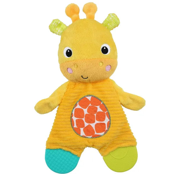 Bright Starts Snuggle & Teethe Crinkle Teething Plush Baby Toy-Giraffe