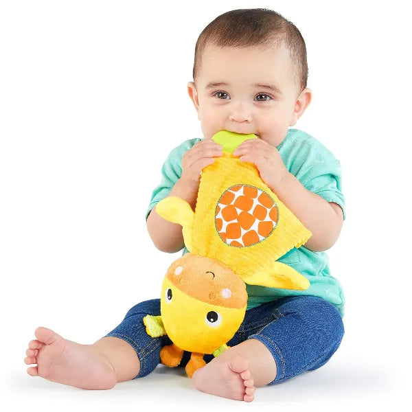Bright Starts Snuggle & Teethe Crinkle Teething Plush Baby Toy-Giraffe alternate
