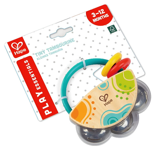 Hape Tambourine Wooden Rattle Toy