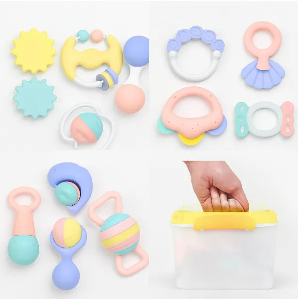 Huanger Baby Teether & Rattle Set with Storage Case alternate